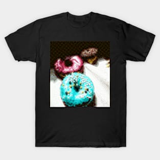 Doughnuts 1006 - Purple And Blue Donuts T-Shirt